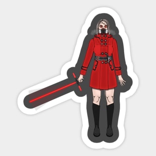 RED BE-K-AH Sticker